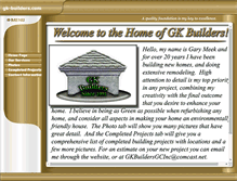 Tablet Screenshot of gk-builders.com